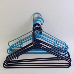 Mixed Lot of 10 Blue Plastic Clothes Hangers Closet Storage