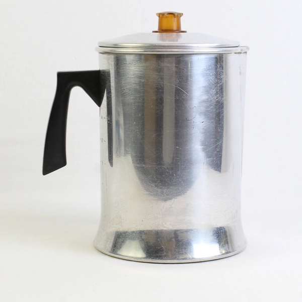 Miro 9-Cup Aluminum Stovetop Coffee Percolator 5 Pieces 9.5" Tall