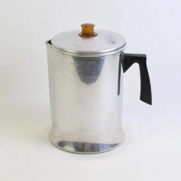 Miro 9-Cup Aluminum Stovetop Coffee Percolator 5 Pieces 9.5" Tall