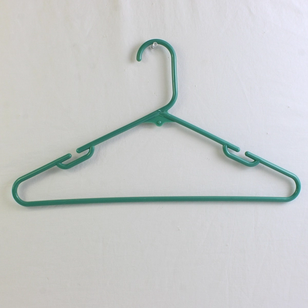 Mixed Lot of 10 Green and Turquoise Plastic Clothes Hangers Closet Organization