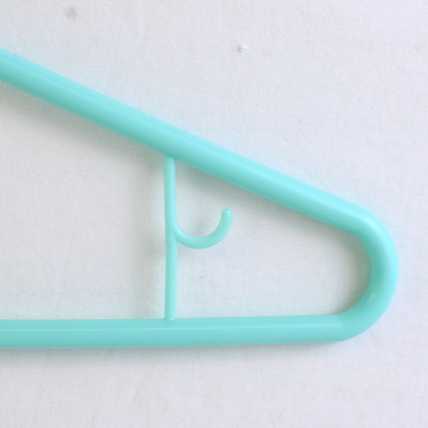 Mixed Lot of 10 Teal Plastic Clothes Hangers Closet Storage