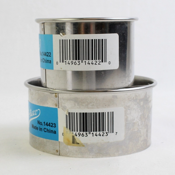 Lot Of 2 Ateco Steel Doughnut Cutter Silver 14422 & 14423