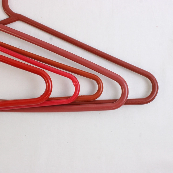 Mixed Lot of 10 Red Plastic Clothes Hangers Closet Storage