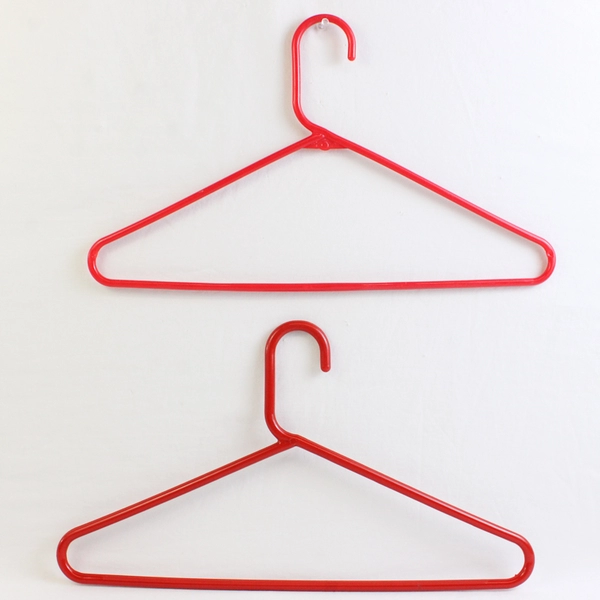 Mixed Lot of 10 Red Plastic Clothes Hangers Closet Storage