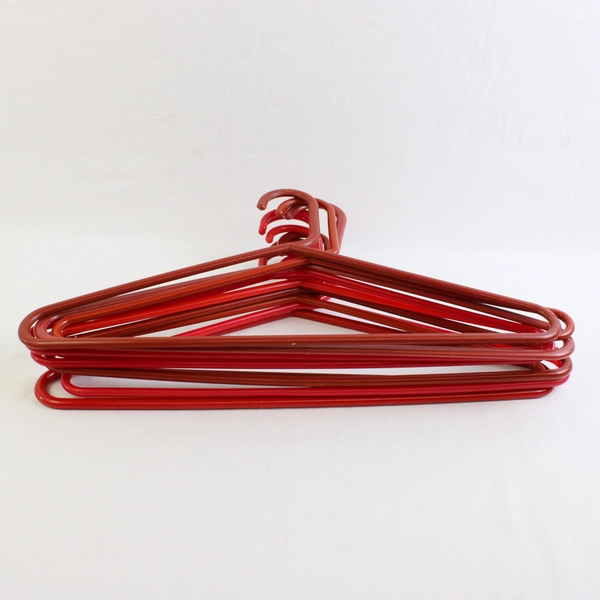 Mixed Lot of 10 Red Plastic Clothes Hangers Closet Storage