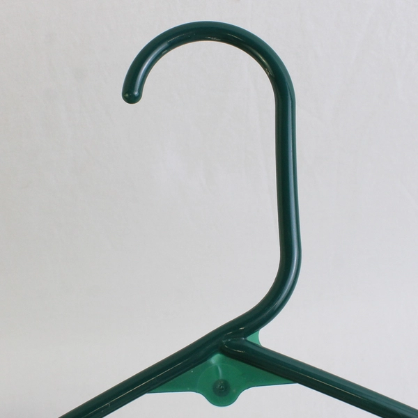 Lot of 10 Green Plastic Clothes Hangers Closet Storage