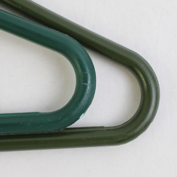 Lot of 10 Dark Green Plastic Clothes Hangers Closet Storage