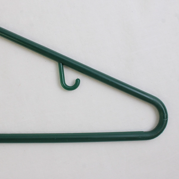 Lot of 10 Dark Green Plastic Clothes Hangers Closet Storage