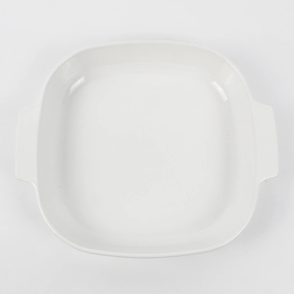 Corningware White Floral Casserole Ovenware Without Lid (A-10-B) 10" x10 x 2.25"