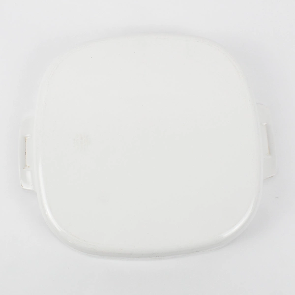 Corningware White Floral Casserole Ovenware Without Lid (A-10-B) 10" x10 x 2.25"