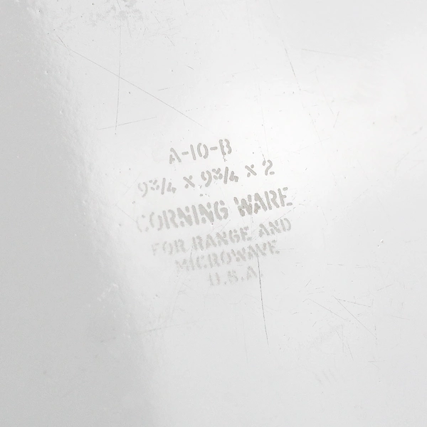 Corningware White Floral Casserole Ovenware Without Lid (A-10-B) 10" x10 x 2.25"