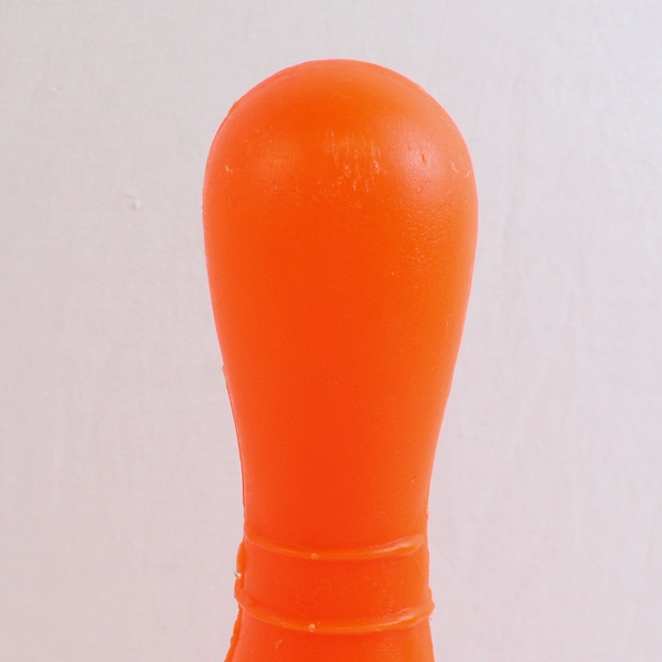 MST3K Orange Plastic Crown Bowling Pin Crow T Robot