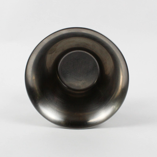 Unbranded Danish Modern Stainless Steel Gravy/Sauce Bowl W/ Attached Underplate