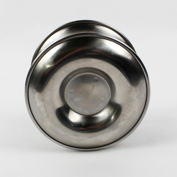 Unbranded Danish Modern Stainless Steel Gravy/Sauce Bowl W/ Attached Underplate