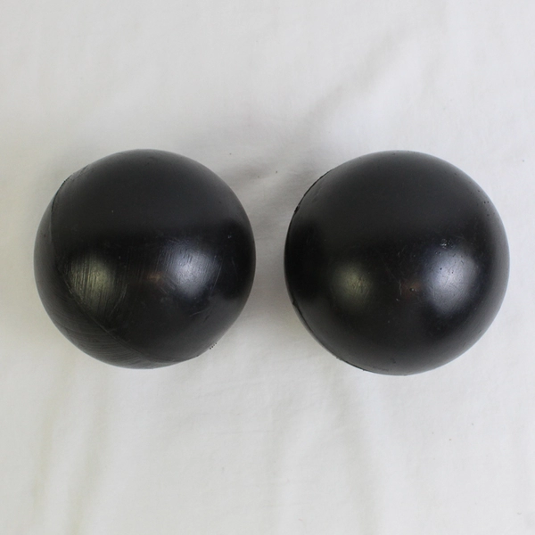 Lot of 2 Black Plastic Bowling Ball Toys Pretend Play