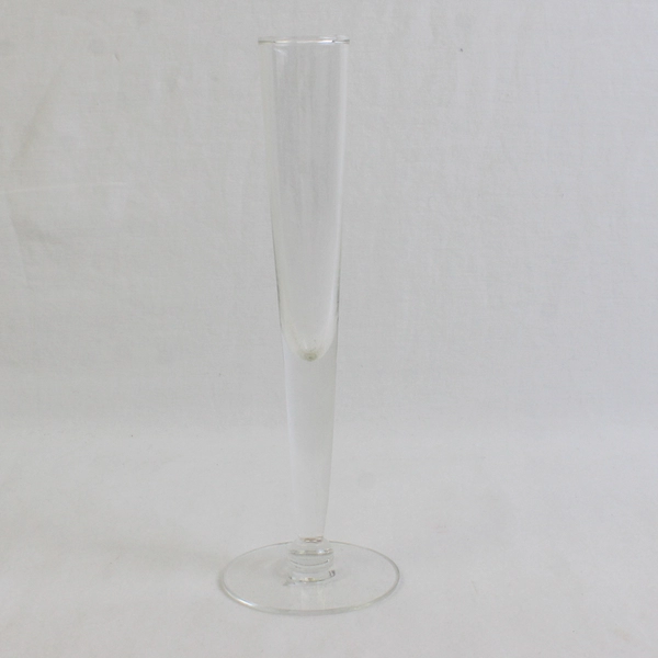 Unbranded Simple Small Clear Glass Bud Vase Home Decor 7.25" Tall