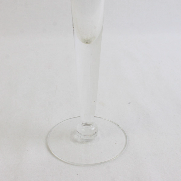 Unbranded Simple Small Clear Glass Bud Vase Home Decor 7.25" Tall
