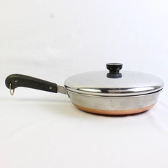 Vintage Revere Ware 10 in Copper Bottom Frying Pan Riverside CA Pre-1963