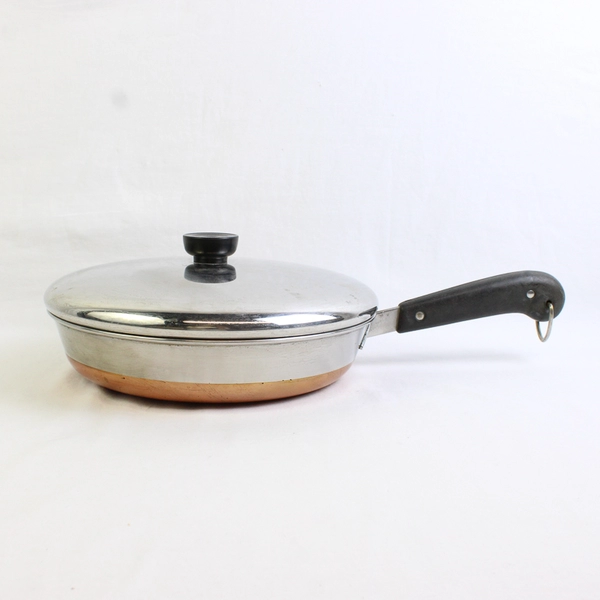 Vintage Revere Ware 10 in Copper Bottom Frying Pan Riverside CA Pre-1963