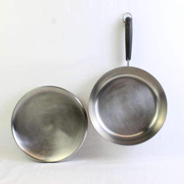 Vintage Revere Ware 10 in Copper Bottom Frying Pan Riverside CA Pre-1963