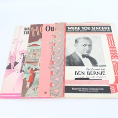 Vintage Lot Of 4 Music Sheets 1931 Were You Sincere Out Of The Night