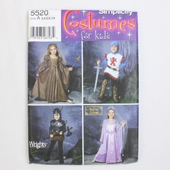 Simplicity Andrea Schewe 5520 Costumes For Kids Size A (3, 4, 5, 6, 7, 8)