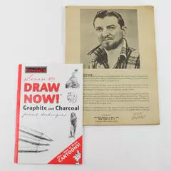 Vintage Lot of 2 Learn to Draw Instruction Books 1950 & 2002 Paperback
