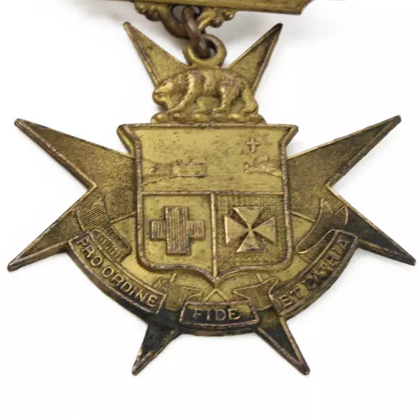 Vtg Shreve & Co. Masonic Knights Templar #16 San Francisco Golden Gate Medal Pin