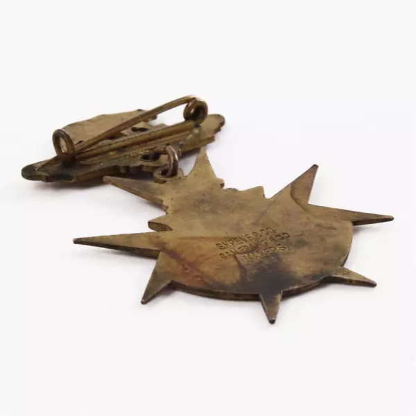 Vtg Shreve & Co. Masonic Knights Templar #16 San Francisco Golden Gate Medal Pin