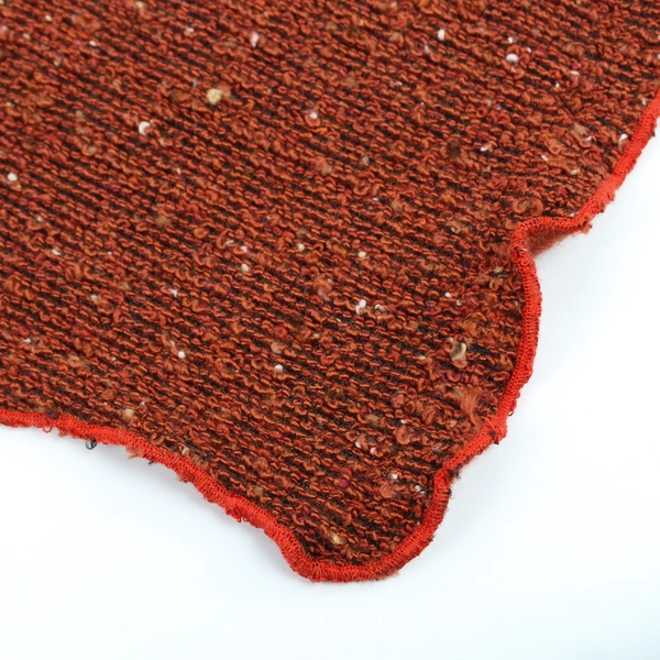 Luna Karina Potestio Women's Orange Knit Poncho One Size