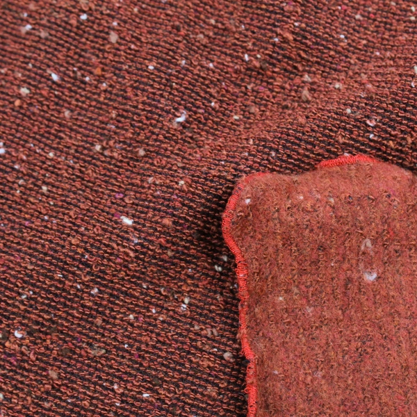 Luna Karina Potestio Women's Orange Knit Poncho One Size