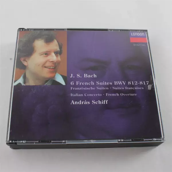 French Suites / Italian Concerto by Andras Schiff (2 CD Set, 1993)