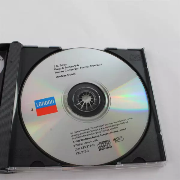 French Suites / Italian Concerto by Andras Schiff (2 CD Set, 1993)