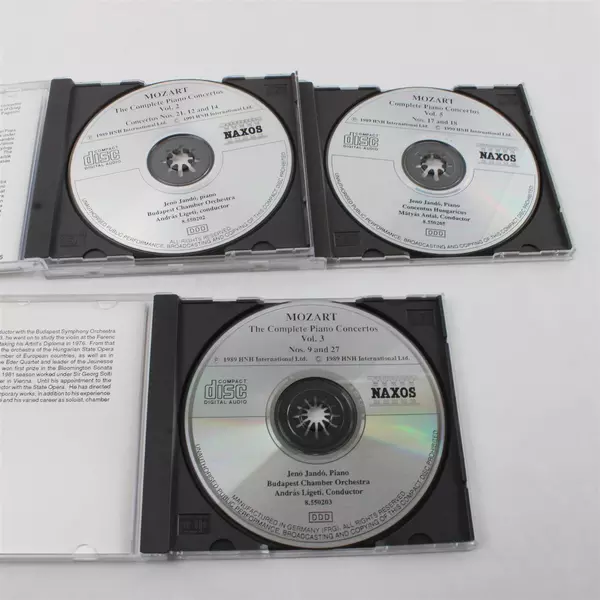 Lot Of 3 Mozart Complete Piano Concertos Vol 2-3, 5 (CD, 1989)
