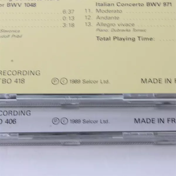 Lot Of 2 Classical CDs Best of Strauss Best Of Bach 1989