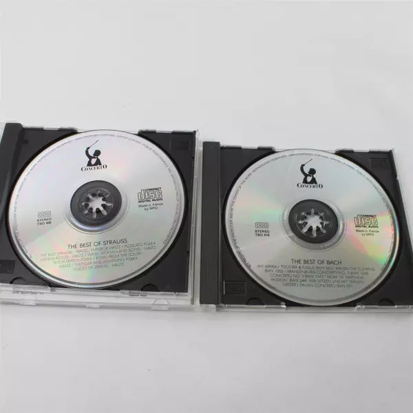Lot Of 2 Classical CDs Best of Strauss Best Of Bach 1989
