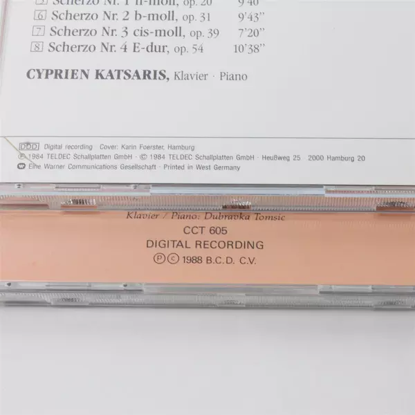 Lot Of 4 Classical Music CDs Frederic Chopin