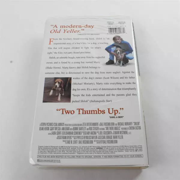Shiloh VHS Movie 1997 Warner Bros Adventure Drama Clam Shell Case