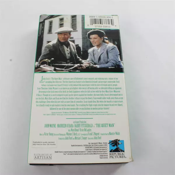 The Quiet Man VHS Movie, John Wayne #3361, 1998 40th Anniversary Edition