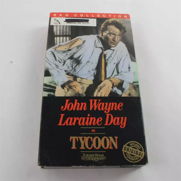 Tycoon VHS Movie, John Wayne, Laraine Day #2090 1989