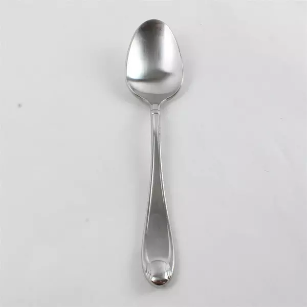 Set of 8 Oneida Satin Garnet Stainless Flatware Place Oval Soup Spoon 7"