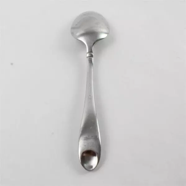 Set of 8 Oneida Satin Garnet Stainless Flatware Place Oval Soup Spoon 7"