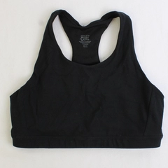 Athleta Girl Solid Black Racerback Sports Bra Girls' Size XL 14