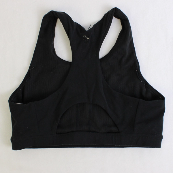 Athleta Girl Solid Black Racerback Sports Bra Girls' Size XL 14