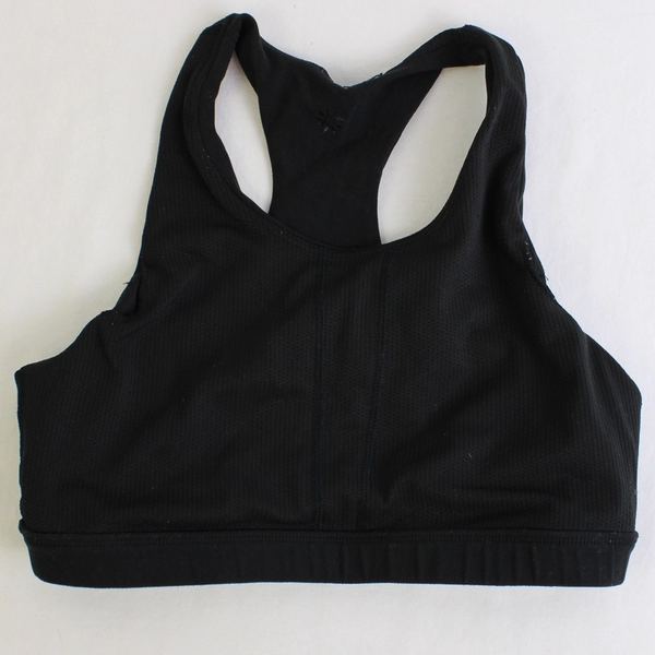 Athleta Girl Solid Black Racerback Sports Bra Girls' Size XL 14