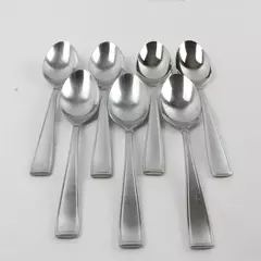 Set of 7 Reed & Barton Benson Stainless Oval Soup Spoons 7.25"