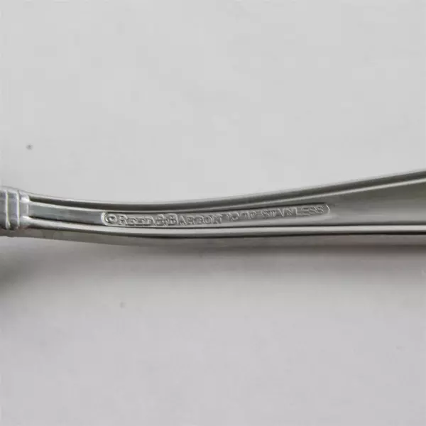 Set of 7 Reed & Barton Benson Stainless Oval Soup Spoons 7.25"