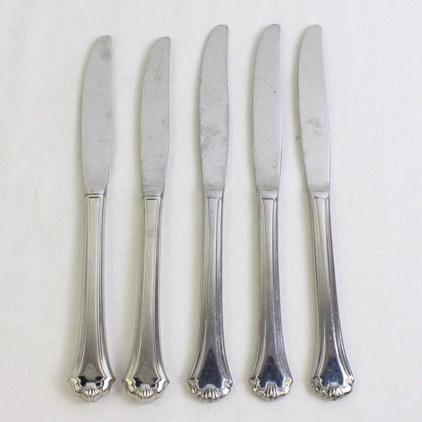 Lot Of 5 Oneida Silver Midtowne (Stainless) Flatware Dinner Knives 9" Long