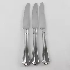 Set of 3 Oneida Juilliard French Hollow Dinner Knives 9.25" Vintage