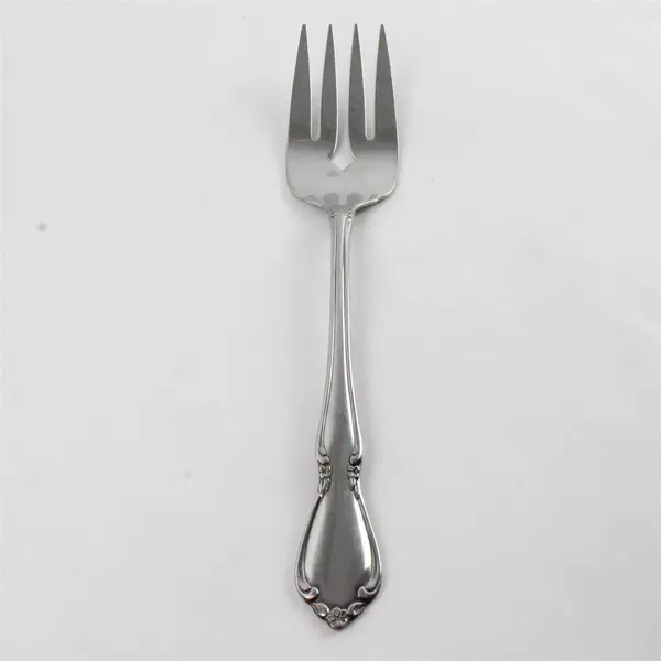 Set of 2 Oneida Chateau Stainless Steel 8.5" Cold Meat Serving Forks 